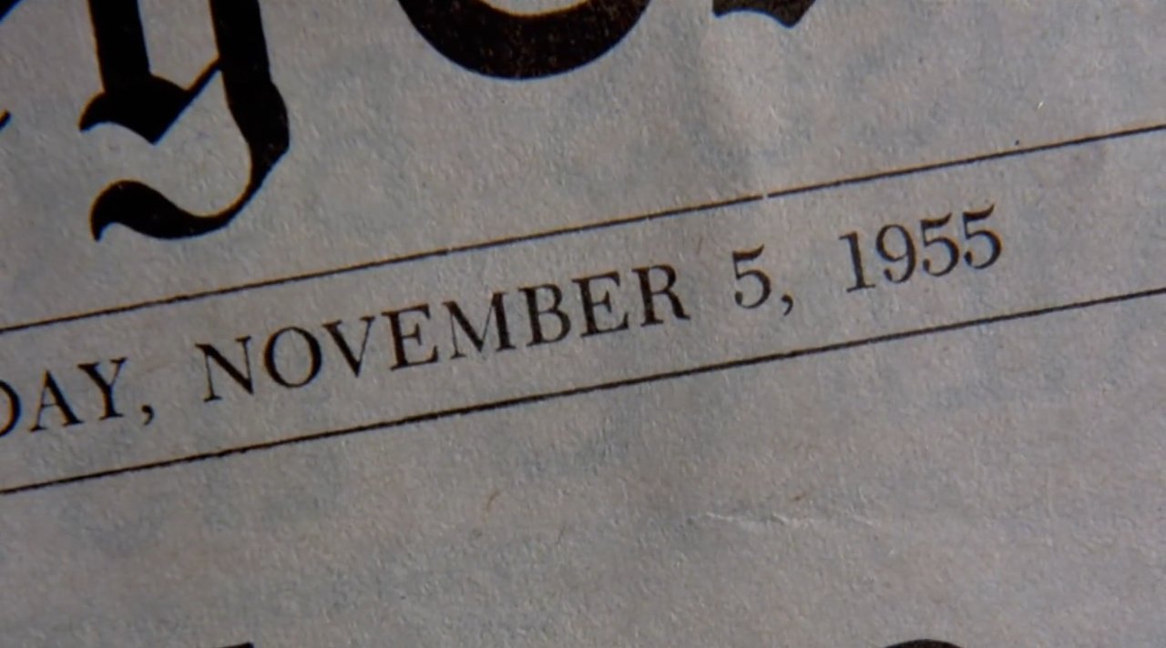 Extreme close-up in Back to the Future